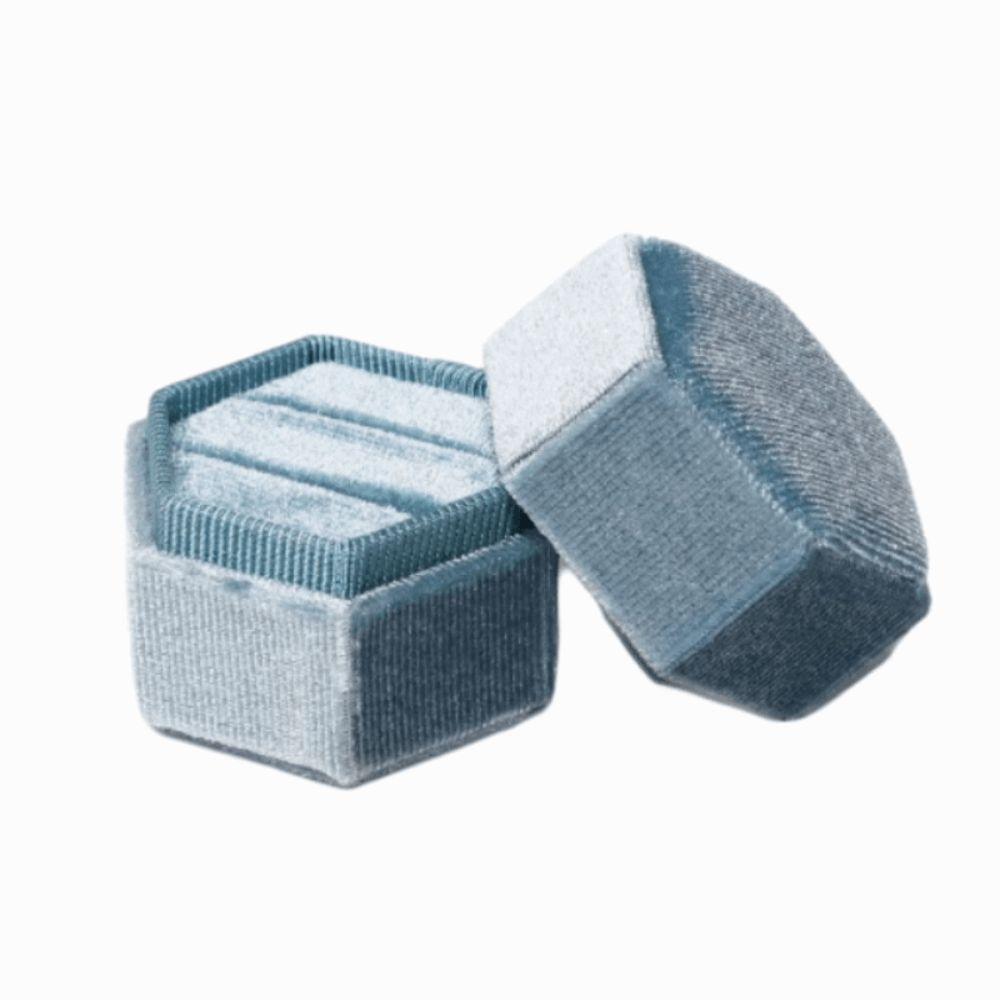 Elegant Hexagon Vintage Ring Box High-End Jewelry Display Case Durable Ring Storage Box Engagement
