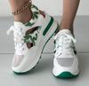 Мода 2024 Лето Новые дышащие сетчатые спортивные сандалии Женские внутренние увеличенные кроссовки Женские уличные теннисные туфли на платформе со шнуровкой