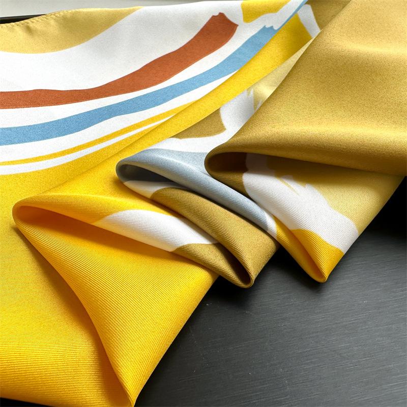 Elegant Kerchief Neck Scarves For Women 90cm Fashion Shawls and Wraps Bandana Head Scarfs