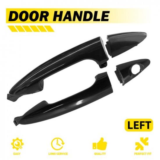 2Pcs Rear Front Left Exterior Outer Door Handle for Hyundai Accent 2012-2017