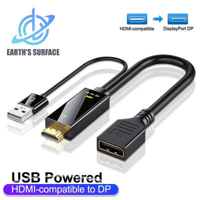 Кабель-конвертер 4K HDMI-совместимый в DisplayPort DP HDTV Папа в DP Мама Адаптер Кабель для преобразования для ноутбука PS5 Xbox Монитор