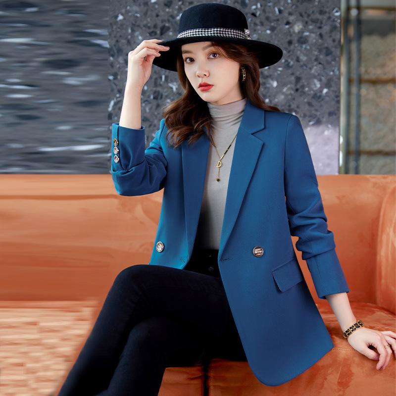 Костюм-пальто, женский осенне-зимний новый корейский вариант, британский стиль, приталенный темпераментный модный повседневный маленький костюм, топ-тренд