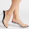 Elegant Woman Heeled Shoes Summer Lightweight Comfortable Women's Sandals Casual Outdoor Transparent PVC Sandals