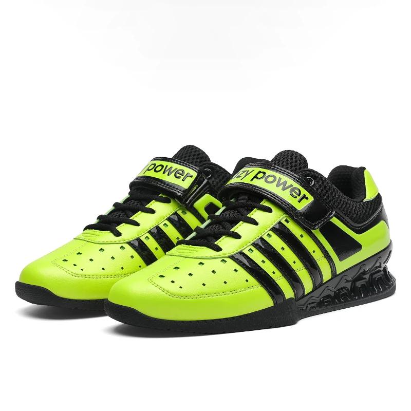 Мужские профессиональные кроссовки для тяжелой атлетики, приседаний, становой тяги, нескользящие, для зала, удобные, высококачественные, для тренировок, пауэрлифтинга