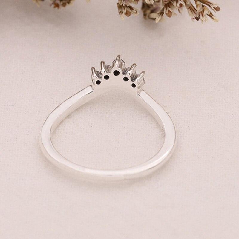 Кольцо из стерлингового серебра 925 пробы, розовое золото, дуговое кольцо для женщин, подарок на свадьбу, модные украшения