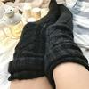 Women Knitted Thigh-high Socks Stretchy Solid Color Boot Socks Long Winter Stockings Over Knee Leg Warmers for Boots Skirts Parties Street