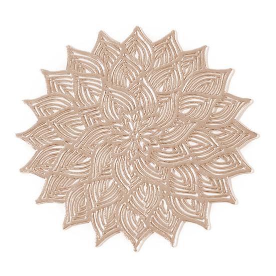 Coaster Easy To Clean Dining Table Protector Pad Heat Resistant Flower Shape Cup Mat for Home Kitchen AVE