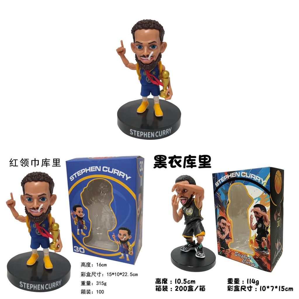 ПВХ фигурка Stephen Curry из NBA с красным шарфом для декора стола и коллекции