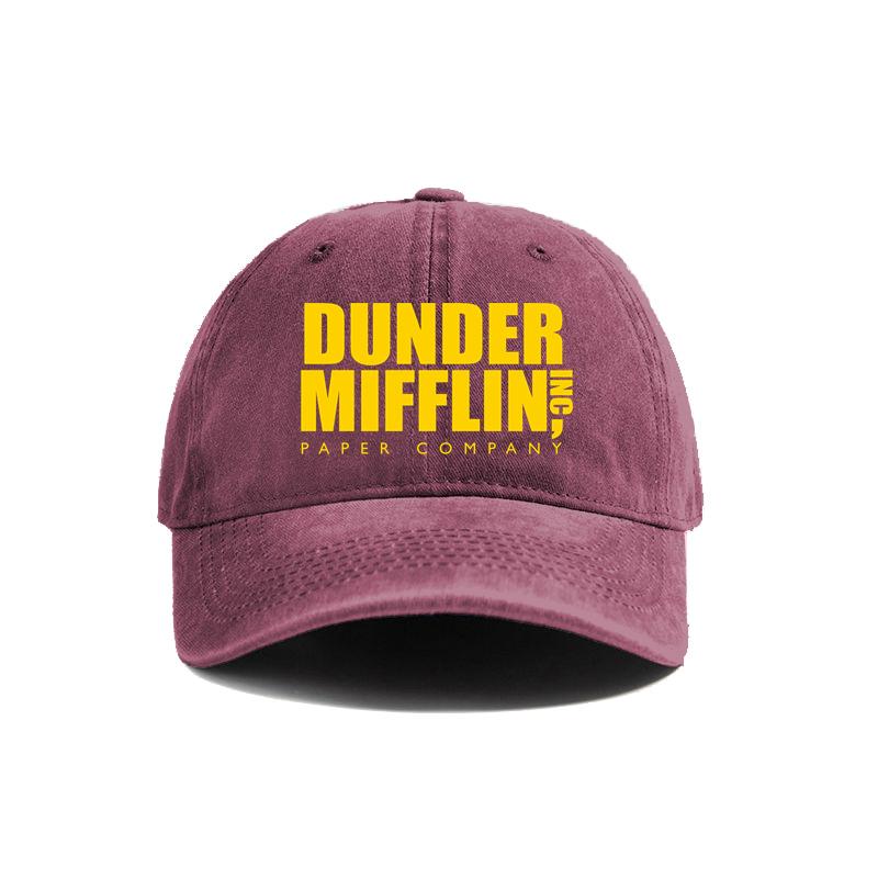 Бейсболка Dunder Mifflin Потертые кепки Кепка Унисекс Ретро Летняя для улицы Регулируемая кепка MZ-345