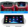 9-дюймовая автомагнитола для Android с беспроводным CarPlay, GPS-навигацией, сенсорным экраном, мультимедийный плеер для Fiat 500 2007-2012 2013 2014