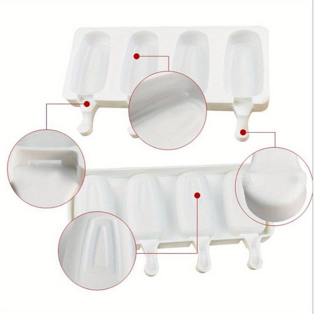 Силиконовая форма для мороженого Домашний аппарат для эскимо Многоразовая форма для кубиков льда DIY Домашний десерт Морозильная камера Форма для изготовления льда С палочками