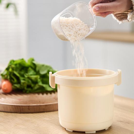 Микроволновая рисоварка пластиковая пароварка без бисфенола А с запирающейся крышкой для рассыпчатого риса 585 мл контейнер для овощей, пригодный для микроволновки