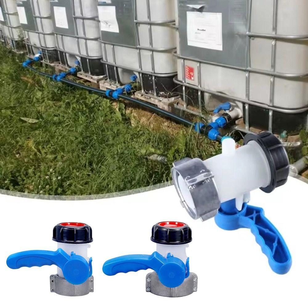 DN40/DN50 IBC Tank Tap Pipe Connector 75mm Liters 62mm To 1000L Container Male Export Butterfly Valve Switch IBC Tank Adapter