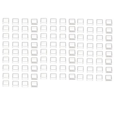 100 шт. тактильных переключателей, тактильных кнопок, колпачков, квадратный прозрачный ABS-комплект