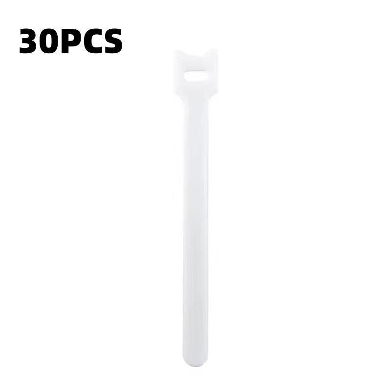 10/30/50pcs Releasable Cable Organizer Ties Mouse Earphones Wire Management Nylon Cable Ties Reusable Loop Hoop Tape Straps Tie