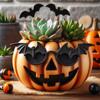 Pumpkin Flower Pot Vase Indoor Plants Decorative Makeup Brush Container Plant for Table