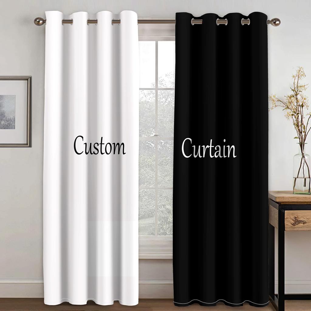 Cosmic Galaxy Printing Star Curtain Living Room Bedroom Curtain Home Decoration Curtain Adult Children's 2 Panels Rod Pocket