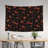 Halloween Musical Pattern Tapestry Wall Hanging Blanket Tapestry Home Decor Items Wall Decorations