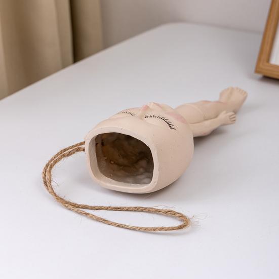 Цветочный контейнер-горшок, гимнастическая кукла, дизайн в скандинавском стиле с подвесными веревочными горшками, креативный сочный цветочный горшок, товары для дома