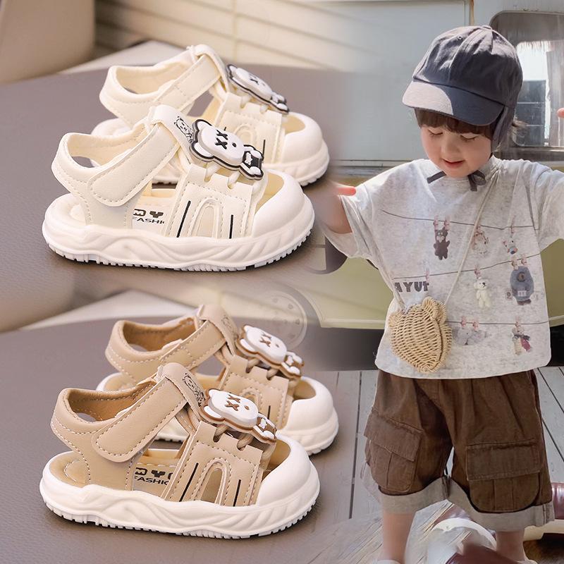 Soft-soled Baby Sandals Summer Breathable Baby Toddler Shoes Non-slip Bag Head Sandals Children Anti-kick Casual Sandals