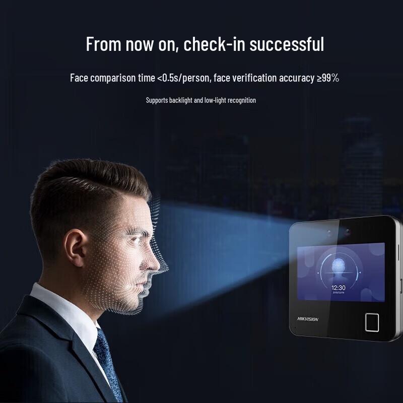 HIKVISION DS-K1A340F Contactless Face & Fingerprint Attendance Machine