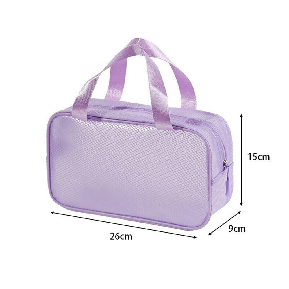Handheld Mesh Makeup Bag Large Capacity Toiletry Kit Bag New Make Up Organizer Case  Travel