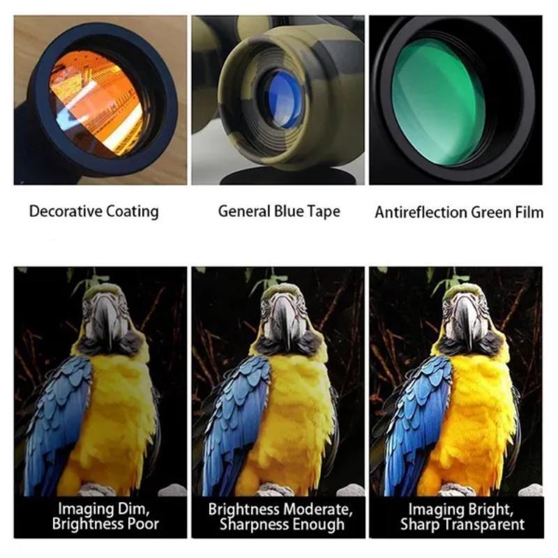 Binoculars Long Range Hd Folding Low Light Night Vision 4k Telescope For Hunting Tourism Outdoor