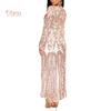 VANA WOMEN's WEAR вечернее платье-пальто с пайетками и длинными рукавами, кардиган