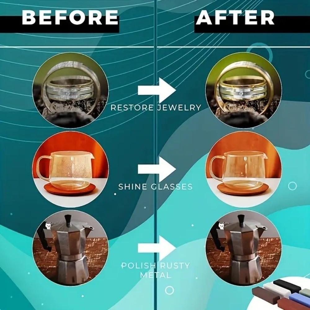 Versatile Polishing Paste Kit Multi-Purpose Buffing Compound Bars For Metal Surface