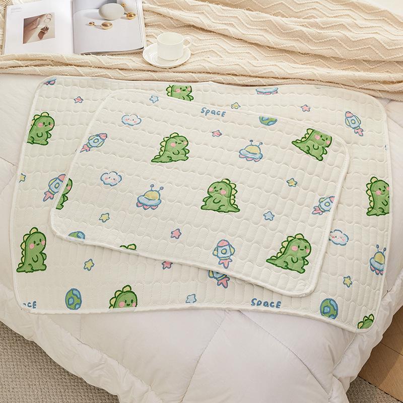 Премиальный трикотажный хлопковый пятислойный непромокаемый и нескользящий коврик для детской коляски, впитывающий и водонепроницаемый для ухода за больными