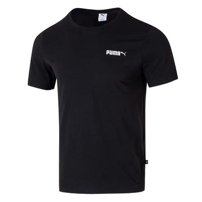 Логотип серии Sports Lifestyle Тренировочная беговая дышащая футболка с коротким рукавом Мужские топы Черный 691340-01
