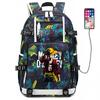 ONE PIECE Luffy School Bag Animation Peripheral Large Capacity Lightweight Backpack Junior High School Backpack Travel Bag