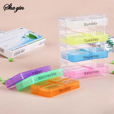 Пластиковый бокс для лекарств с 28 отделениями, органайзер в стиле выдвижного ящика для хранения дома, для ухода за здоровьем, полка-органайзер для лекарств