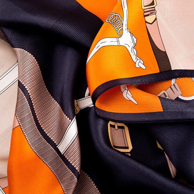 Hengyuanxiang 100% Mulberry Silk Long Scarf