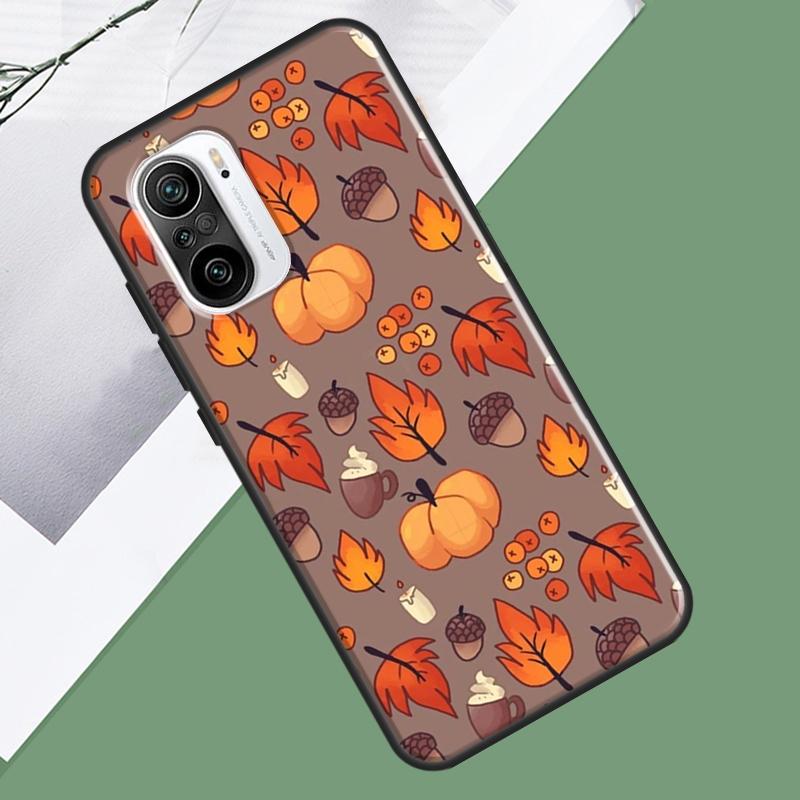 Autumn Pumpkins For POCO X5 X3 F5 Pro F4 X4 GT M5s C40 F3 Phone Case For Xiaomi 12T 11T Pro 12 13 Lite 12X