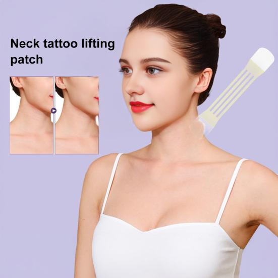 Лента для шеи, мгновенный подтягивающий пластырь, водонепроницаемый, невидимый, для шеи, морщин, от обвисшей кожи, для удаления линии декольте, шеи, лица, челюсти