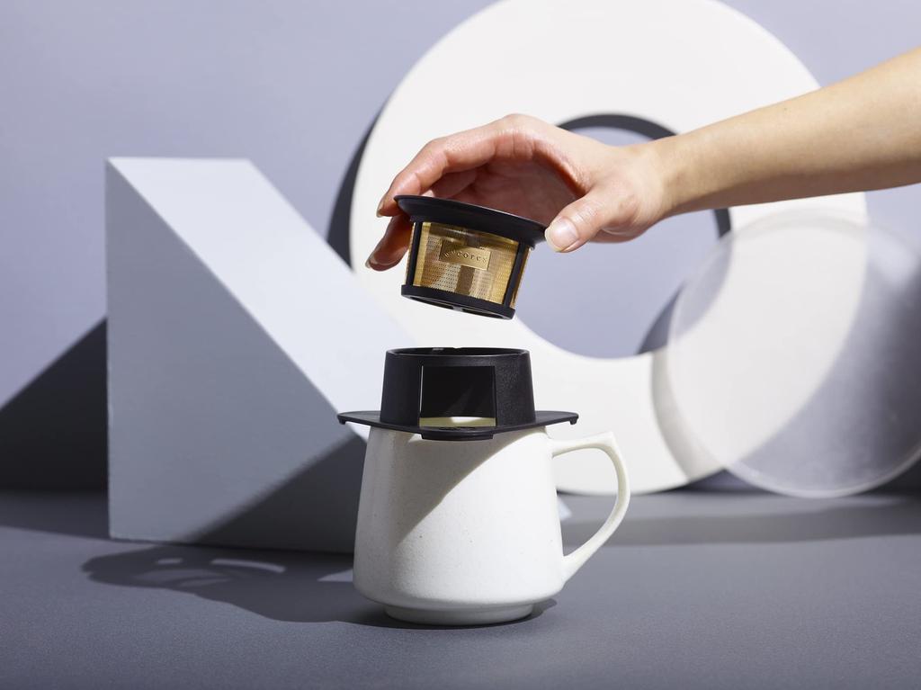 Cores C211BK Gold Filter Black на 1 чашку 3 месяца расширенной гарантии Не требуется бумажный фильтр Разработано совместно с Maruyama Coffee [Официально]