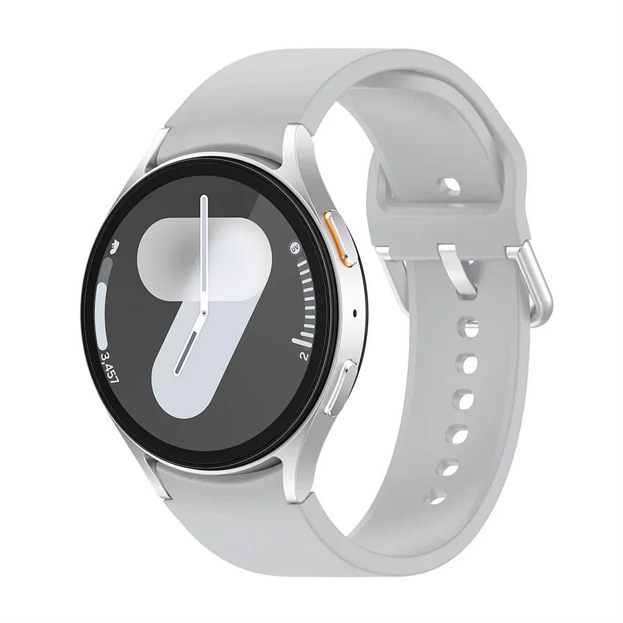 Силиконовый ремешок для Samsung Galaxy Watch 7 6 5 4 44мм 40мм 5 45мм 20мм Браслет Galaxy Watch6 4 classic 47мм 43мм 46мм 42мм ремешок