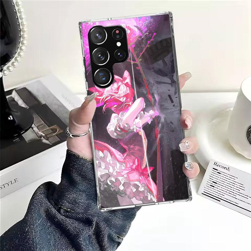 Мягкий чехол для телефона с принтом Мадока Магика для Samsung Galaxy S22 S23 S24 S25 Edge S26 Ultra S20 FE S21 Plus + Fundas Coque Galaxy S20