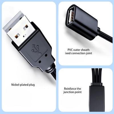 Кабель-разветвитель USB 1 Male на 2 Female для одновременного подключения камеры и микрофонов в стриминговых установках