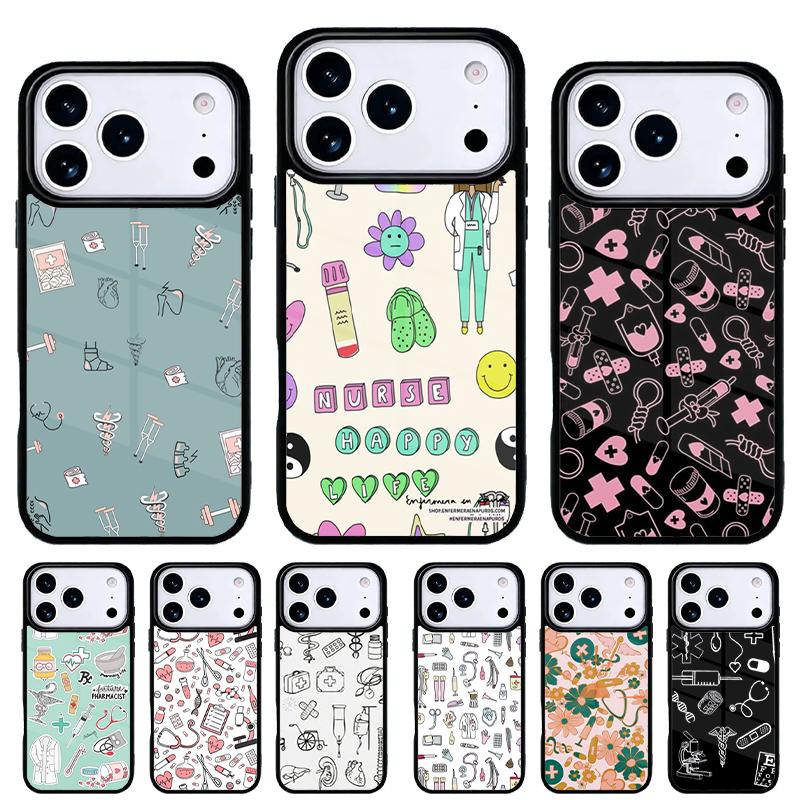 Чехол для телефона 'Медицина Медсестра Врач Стоматолог' для iPhone 17 Air 16e 15 14 13 Pro Max Задняя крышка для 12 11 Pro Coque