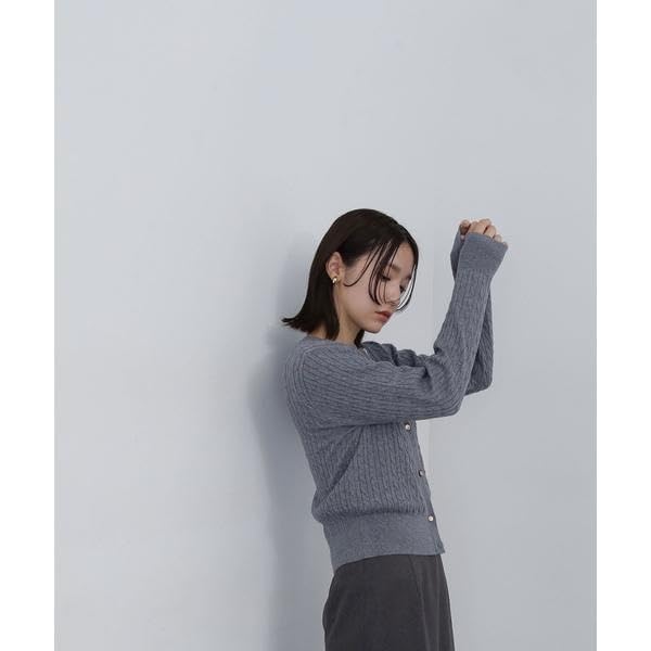 Natural Beauty Basics Mini Cable Knit Cardigan Ensemble for Women