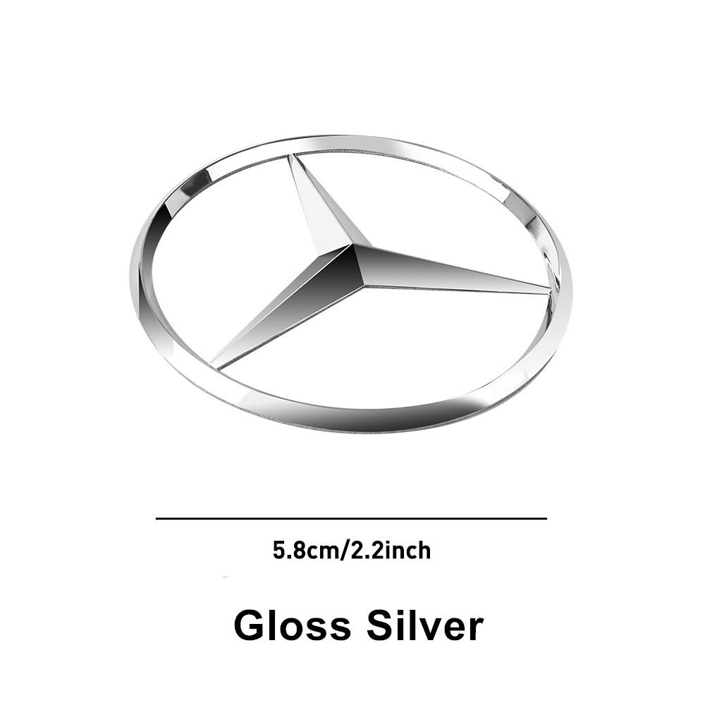 SUG2 Car Interior Steering Wheel Hollow Badge Logo Decor Accessories For Mercedes Benz C180 C200 C260 C300 W108 W124 W126