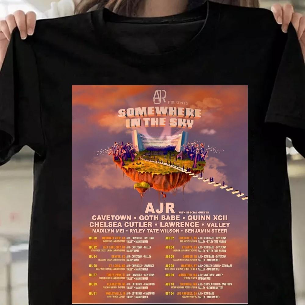 Retro Ajr poster 2025 Unisex Black S-235XL Shirt 20D266 Unisex T-Shirt