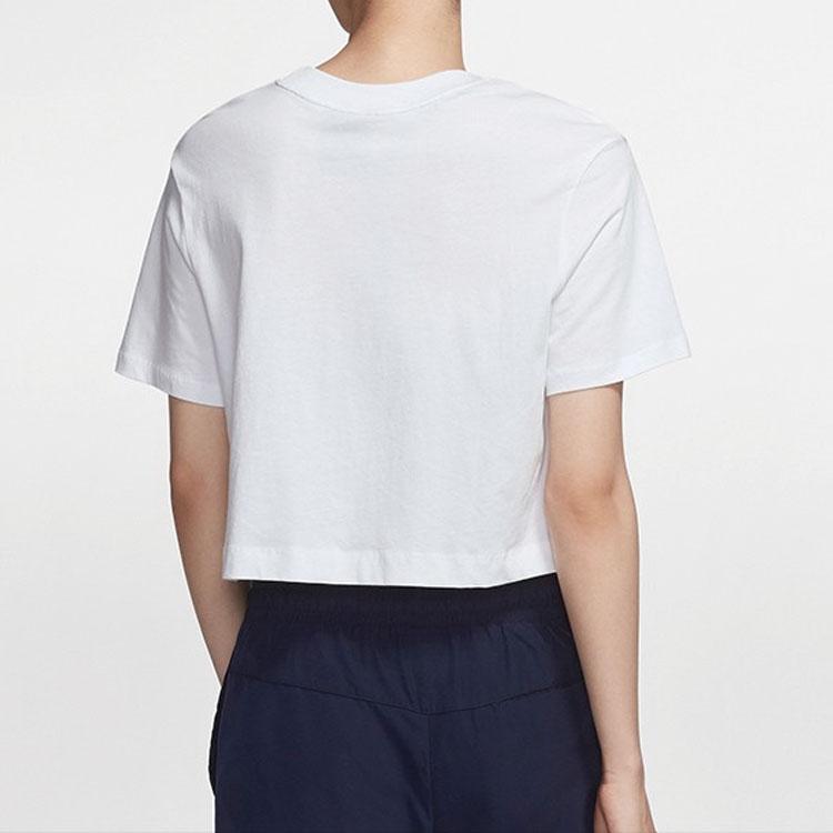 Nike Casual Loose Round Neck Short Sleeve T-Shirt Women Tops White BV4778-100