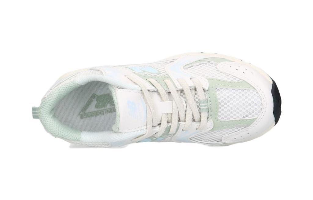 New Balance NB 530 Низкие кроссовки для бега с защитой от истирания Детские Бело-зеленые Детские PZ530ZO