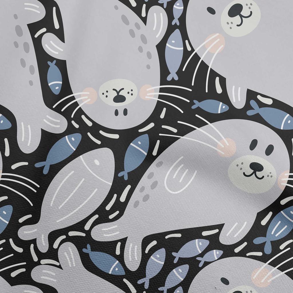 oneOone Cotton Poplin Black Fabric Kawai Diy Clothing Quilting Fabric Print Fabric By Yard 42 Inch