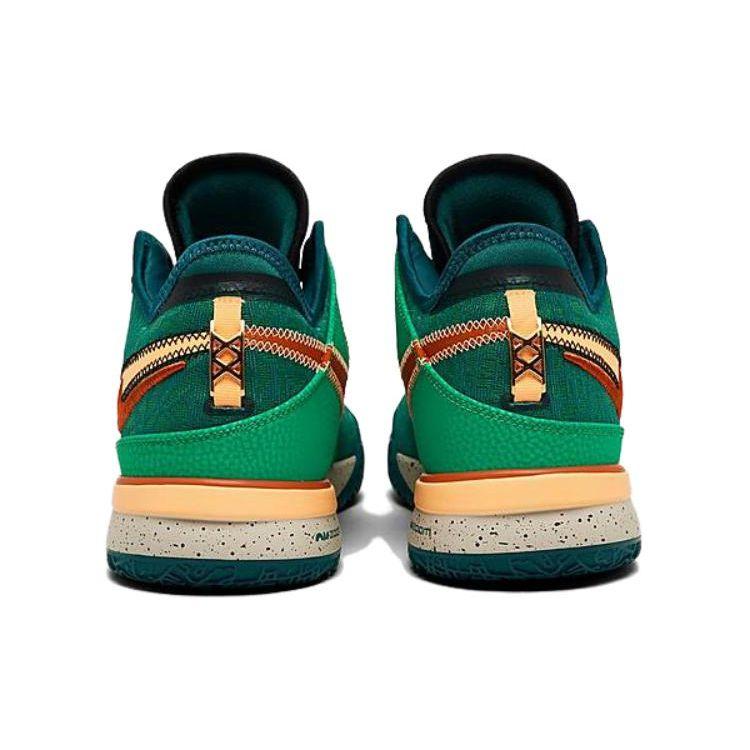 Nike Мужские кроссовки Zoom LeBron NXXT Gen EP Geode Teal Melon-Tint Stadium-Green Campfire-Orange DR8788-301