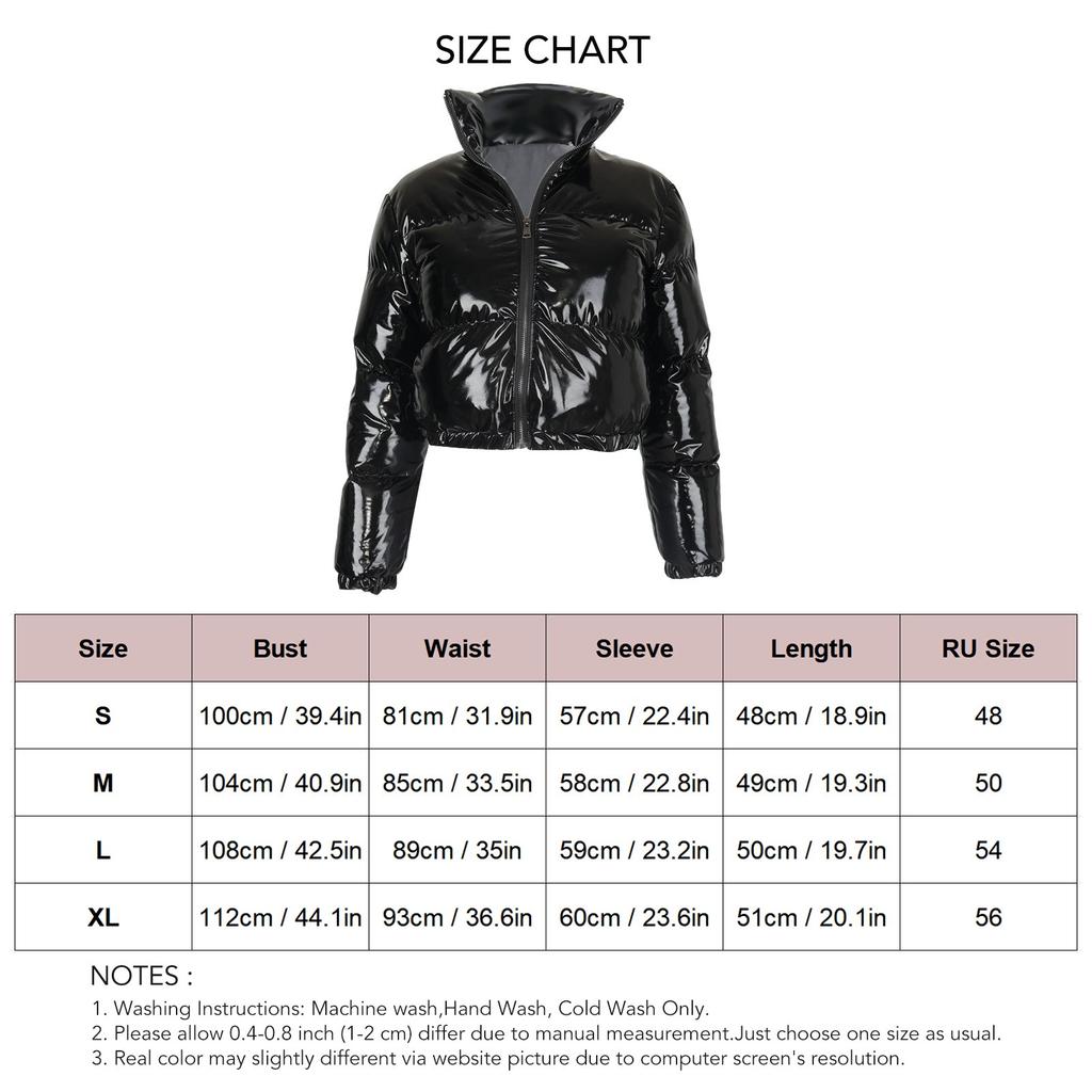 Женское короткое пальто, сохраняющее тепло, воротник-стойка, застежка-молния, эластичный подол, зимняя куртка для холодных дней