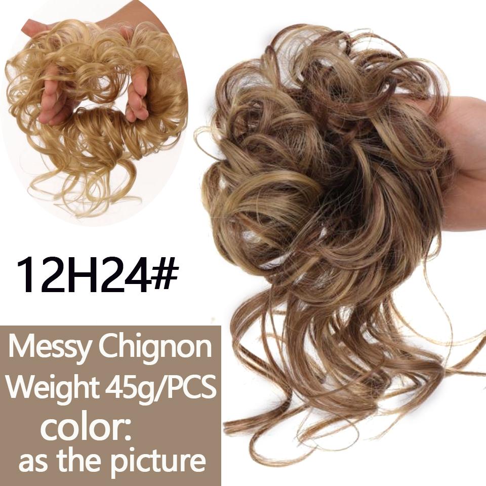 LUPU Светлые черные ленты для волос, грязные вьющиеся шиньонные булочки, синтетические резинки для волос, искусственные волосы для женщин, синтетическое наращивание волос